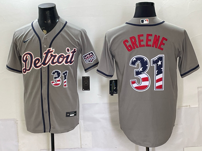 Men Detroit Tigers #31 Greene grey Nike 2026 MLB Jersey 0750012